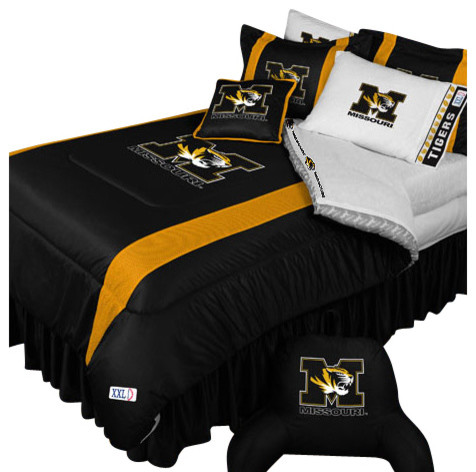 NCAA Missouri Tigers Bedding Set College Football Bedding Set, Twin