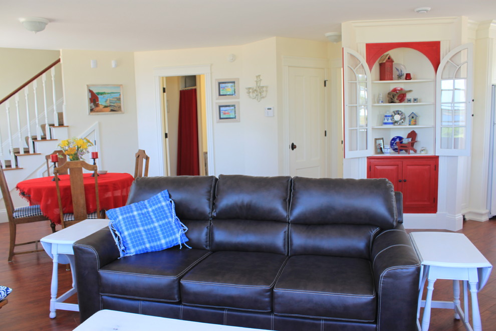 Friendly Cottage Traditional Living Room Portland Maine by