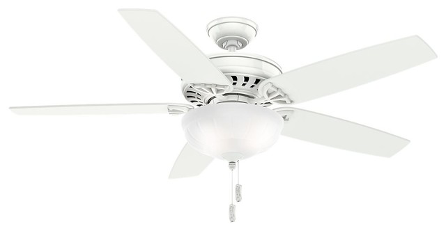 Casablanca Concentra Gallery 54 Ceiling Fan With Light Snow White