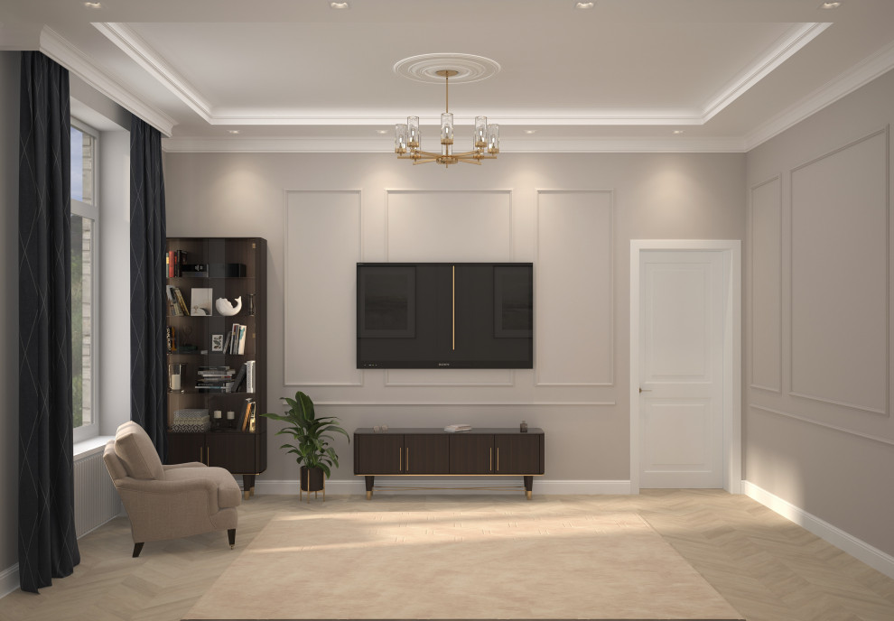 Спальня в загородном доме.