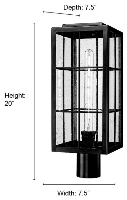 Millennium Lighting 10841 Jaxson 20" Tall Post Light - Transitional ...