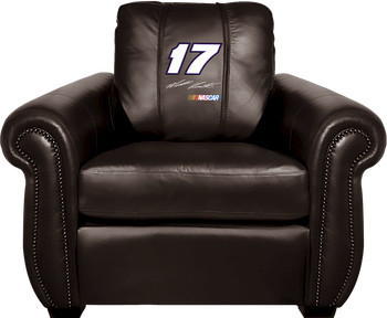 Matt Kenseth #17 NASCAR Chesapeake Black Leather Arm Chair