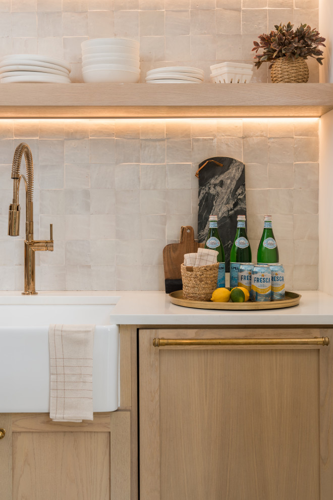 Transitional home design photo in Tampa