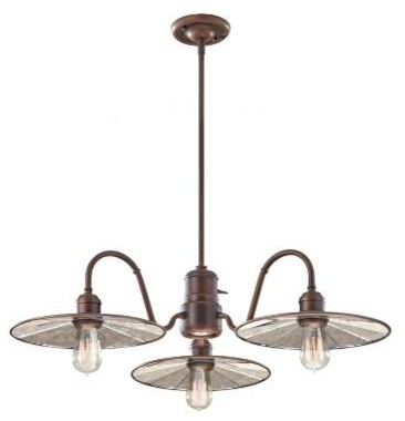 Murray Feiss F2823-3+1ASTB Urban Renewal 4 Light Chandelier in Astral Bronze F28