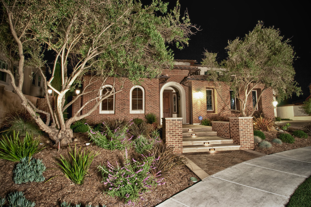 This is an example of a traditional brick exterior in San Diego.