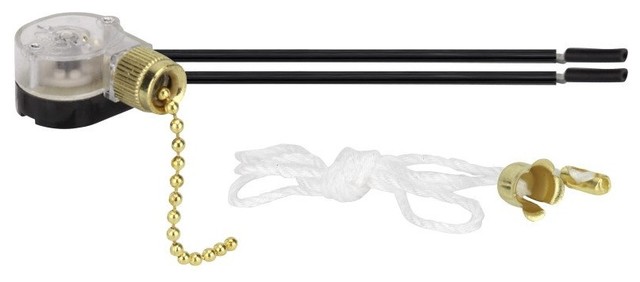 21305 Ceiling Fan Light Switch With Pull Chain Polished Brass