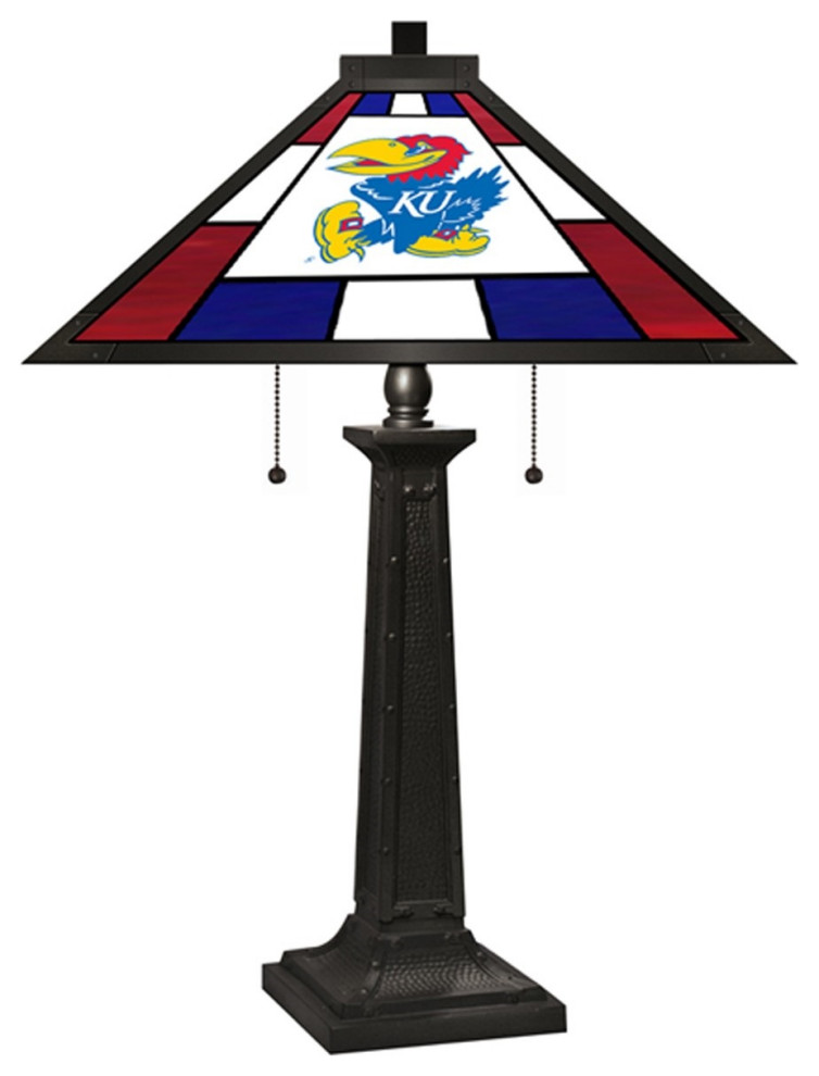 University of Kansas 24In. Table Lamp Craftsman Table Lamps by