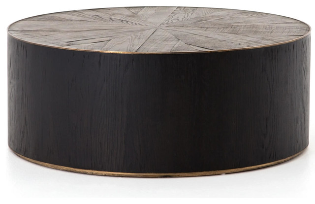 Porter Designs 30 In Brown Medium Round Wood Coffee Table 05 108 03 7001 The Home Depot