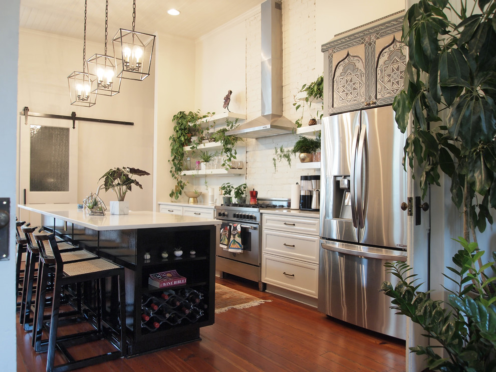 Inspiration for an eclectic kitchen in New Orleans.