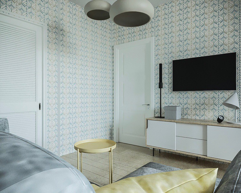 Дизайн-проект однокомнатной квартиры в скандинавском стиле