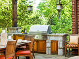 Transitional Patio by Julie Coppa Designs, Inc.