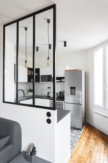 R&eacute;novation d'un sublime duplex - Quartier Malakoff modern-kitchen