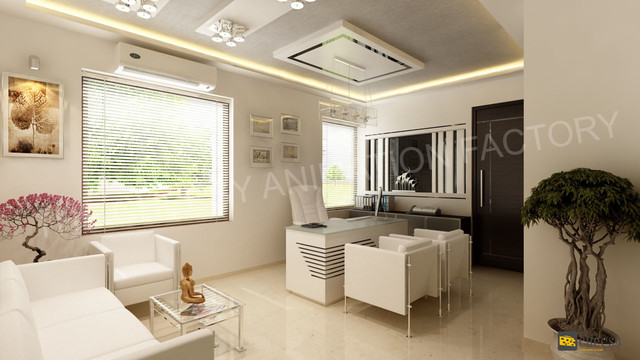 3D kitchen Interior Rendering eclectic