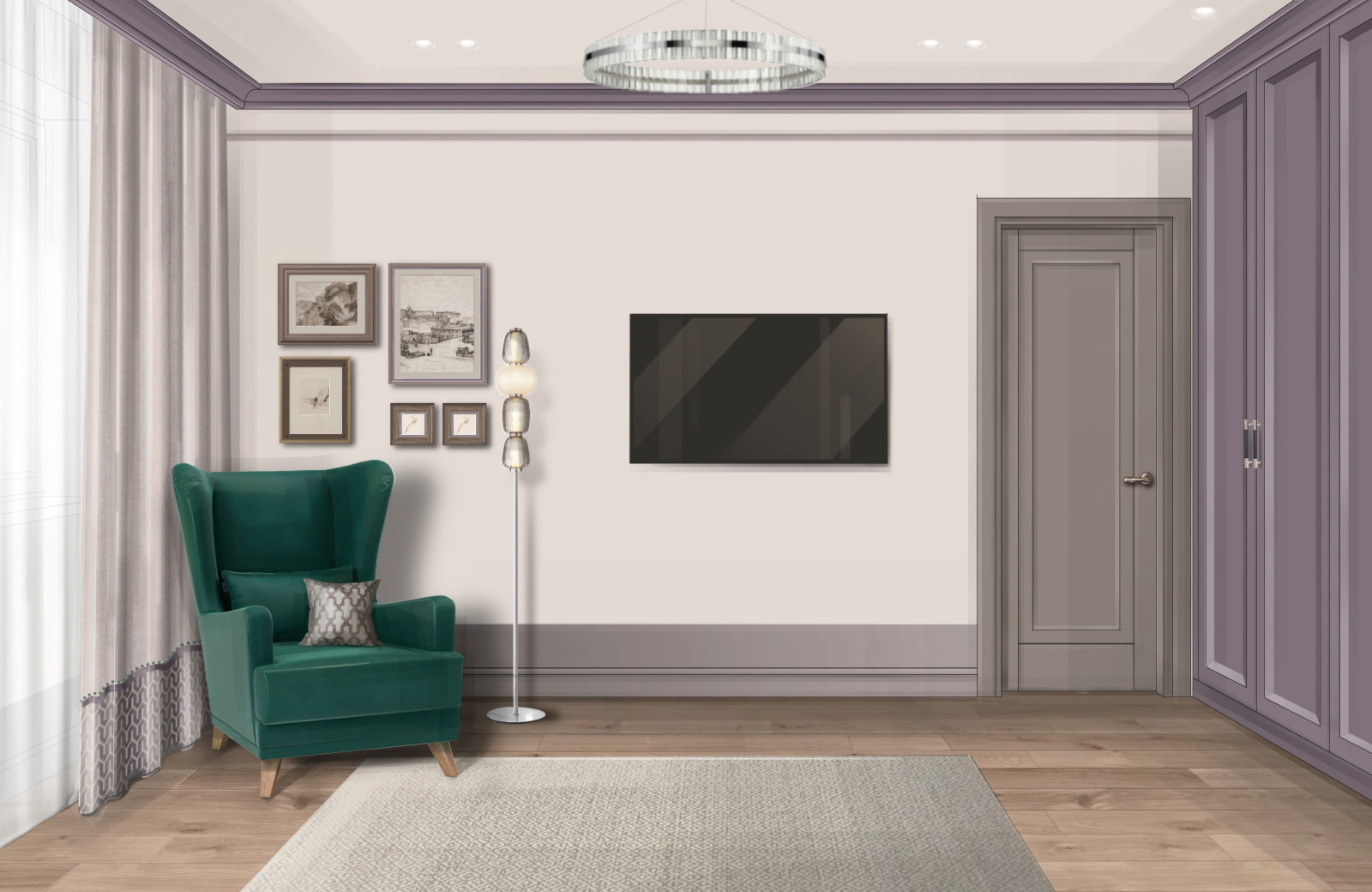 Проект квартиры 50 м2