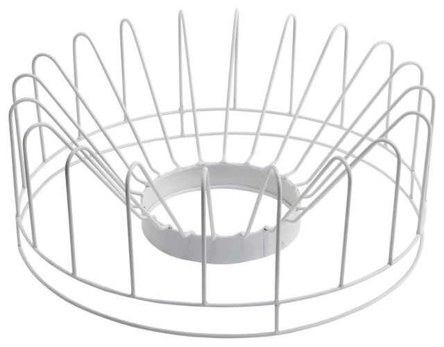 White Circular Plate Storage Rack - Transitional - Dish Racks - by ...
