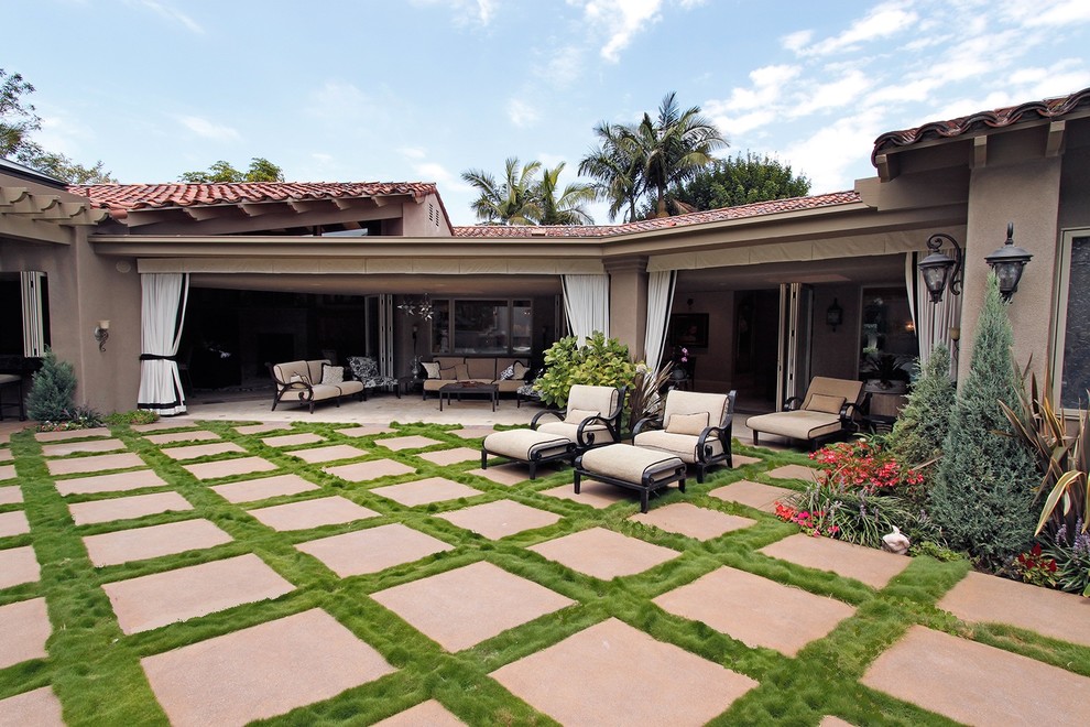 Inspiration for a traditional patio in San Diego.