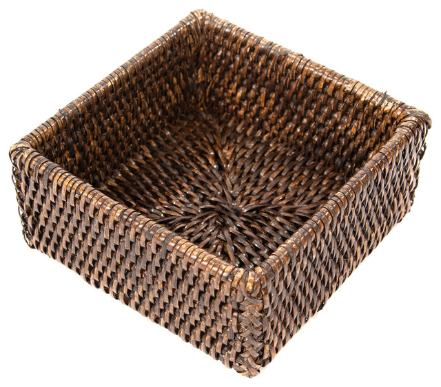 Artifacts Trading Company Rattan Cocktail Napkin Holder Tropical Napkin Holders by