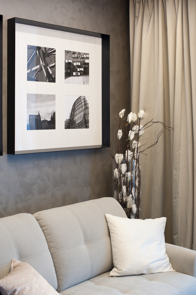 Реализованный проект уютной квартиры-студии 34 м2. Санкт-Петербург. ЖК "Клевер"