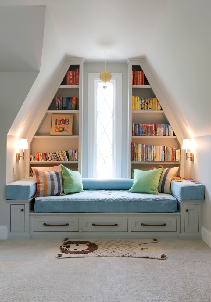 Built In Library Nook