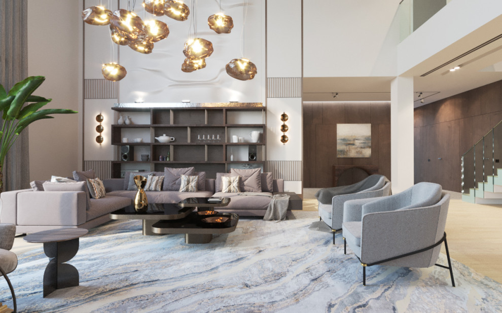 Гостиная в загородном доме