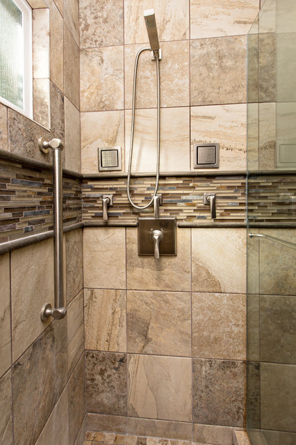Bathroom Shower Design Transitional Los Angeles By