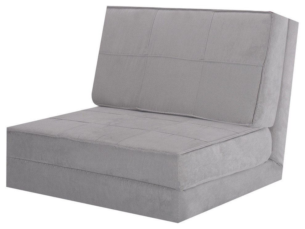 Costway Fold Down Chair Flip Out Lounger Convertible Sleeper Bed