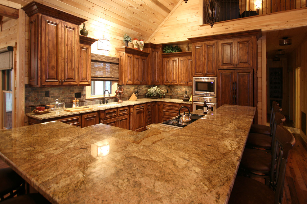 Photo of a traditional kitchen in Charlotte.