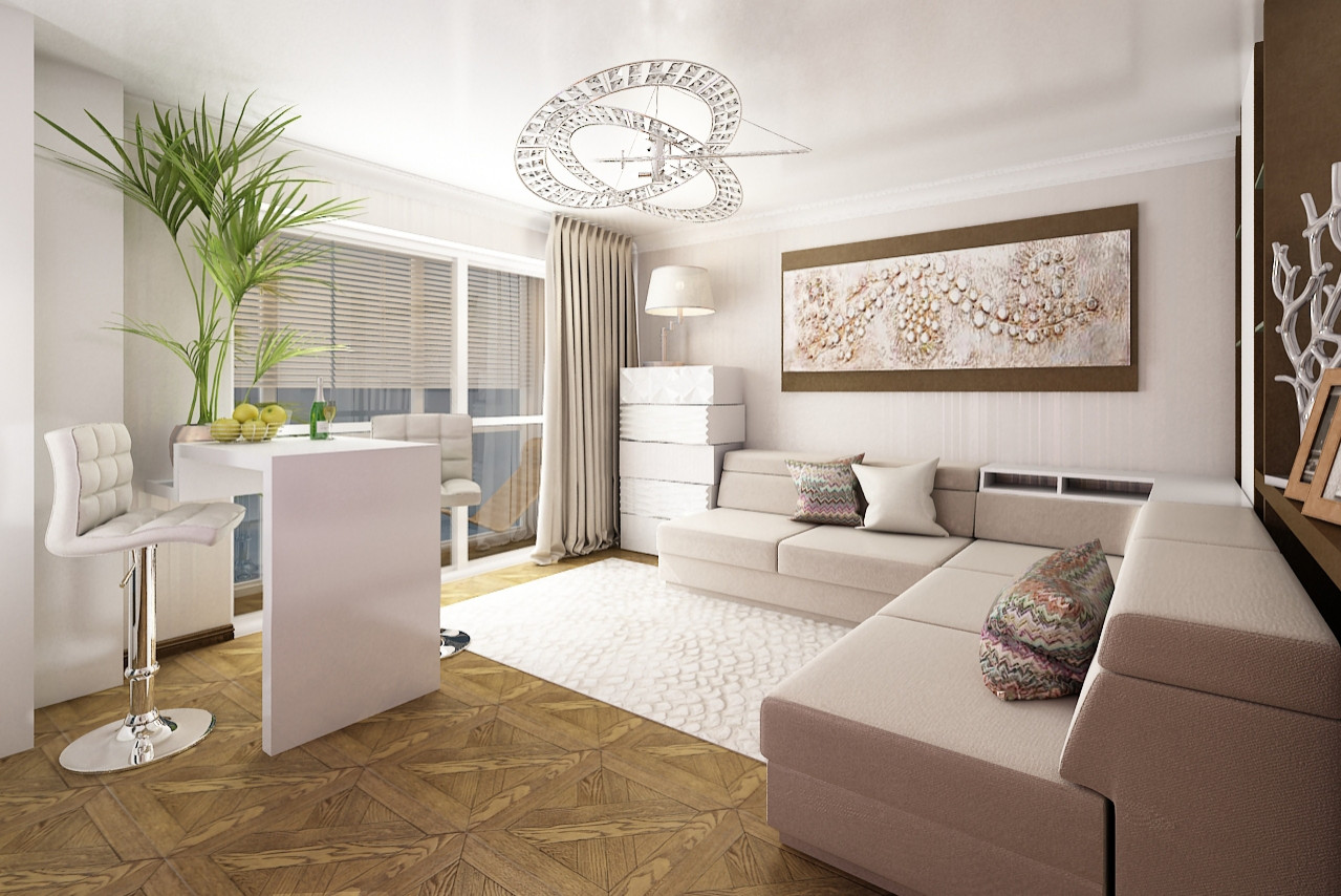 Типовая квартира - студия 1И4, 26 м.кв