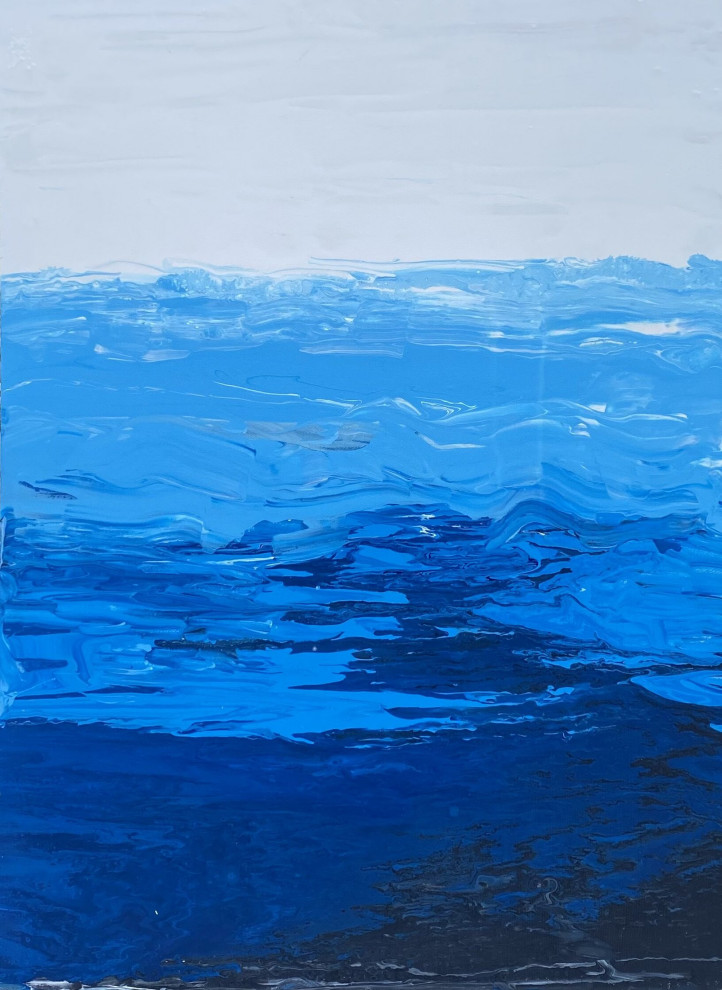 Картина абстракция морская. MARINE