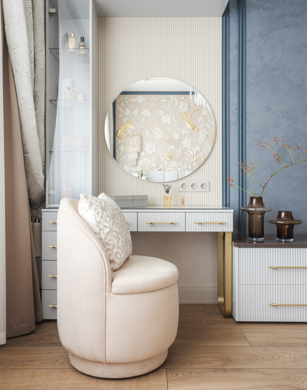 Реализация современной четырехкомнатной квартиры площадью 170 м²