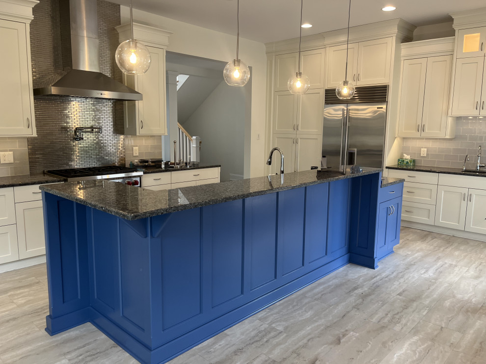 Mantua, Kitchen Island Repaint & Lighting