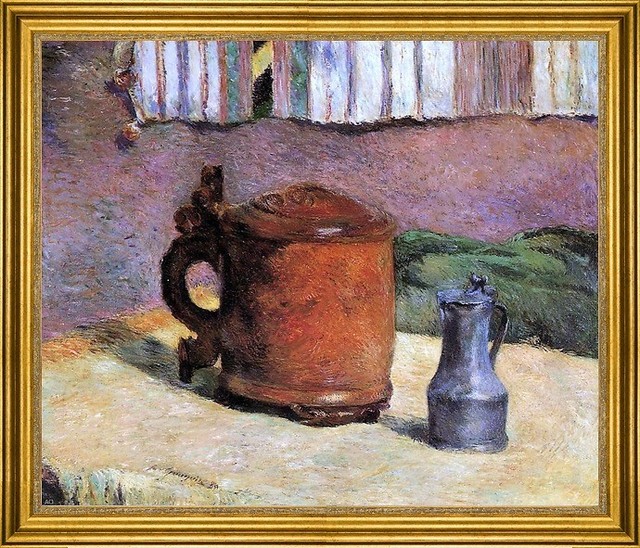 Paul Gauguin-16"x20" Framed Canvas