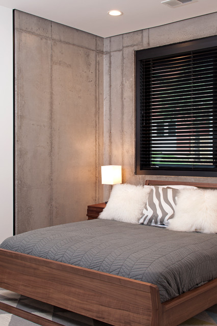 Lakefront Modern contemporaneo-camera-da-letto