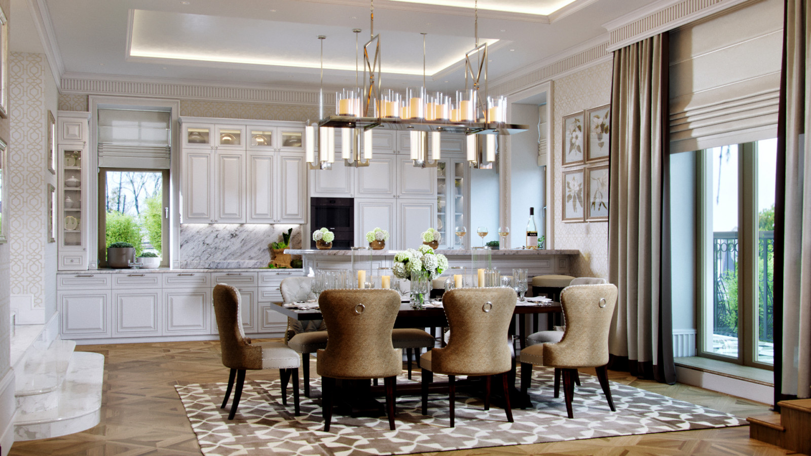 Лайково, кухня-столовая