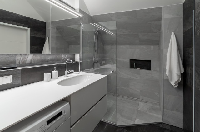 Dusche modern-badrum