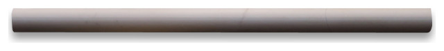 Bullnose Pencil Liner Athens Grey Marble Haisa Dark Trim 3/4x12 Honed, 1 piece