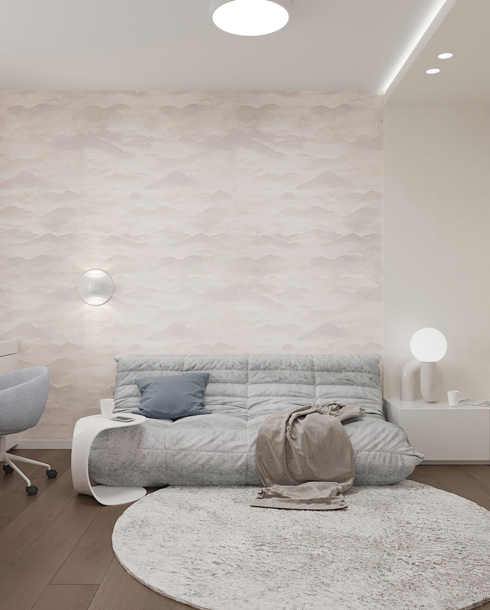 Современный дзен. ЖК Переулок Бульварный. Визуализация.