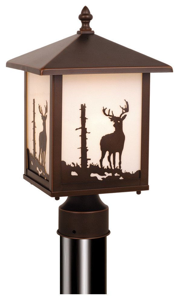 Bryce 8" Outdoor Post Light Burnished Bronze