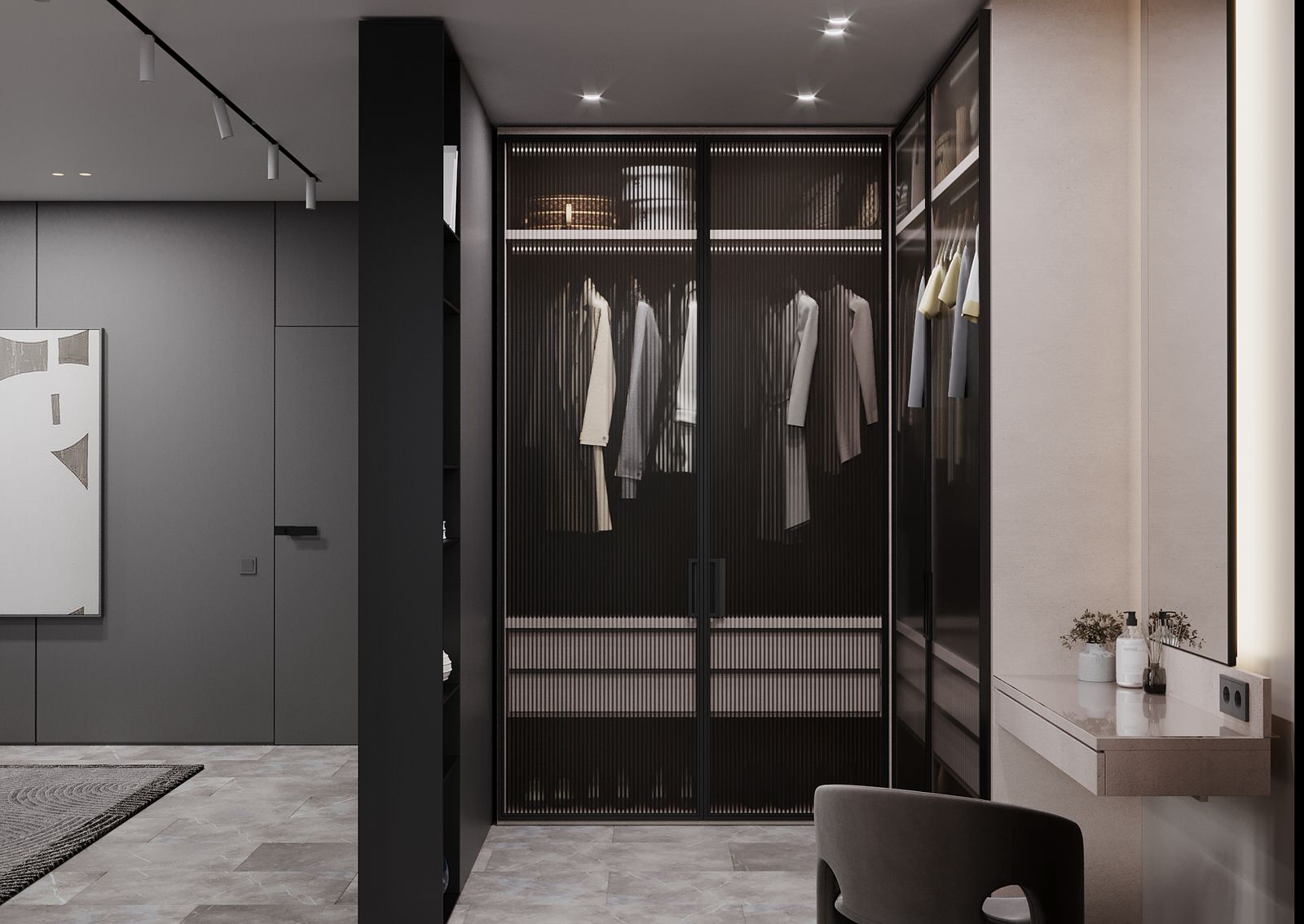 Спальня для молодой девушки ЖК "Лесопарковый", г.Челябинск