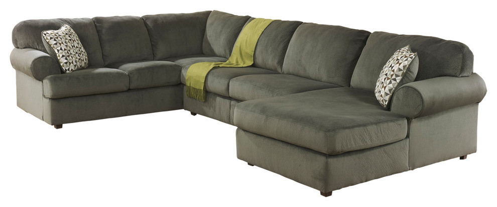Flash Furniture FSD-6049SEC-PEW-GG Gray And Green Sectional