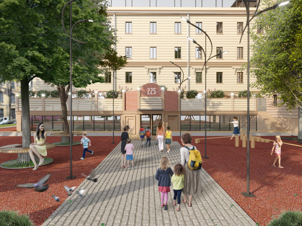 Дипломная работа "Проект реконструкции школы на Адмиралтейской набережной"