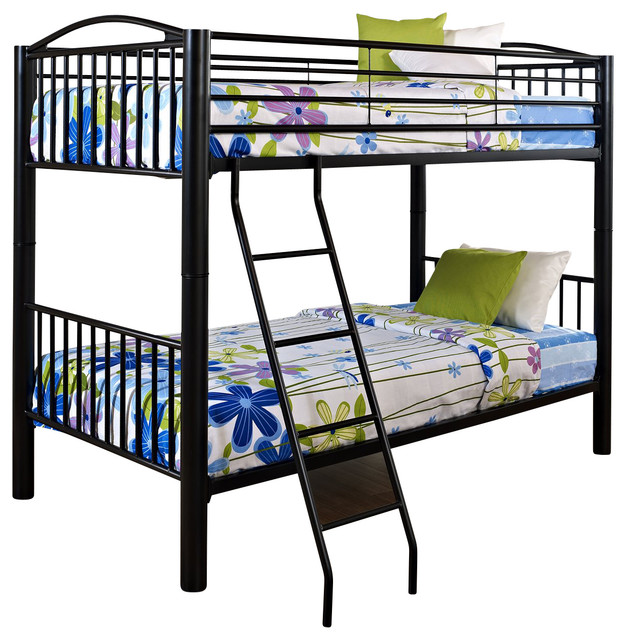Powell Heavy Metal Black Twin Over Bunk Bed X 831 839 Powell Heavy Metal Black Twin Over Bunk Bed X 831 839 Contemporary Beds By Arcadian Home Lighting