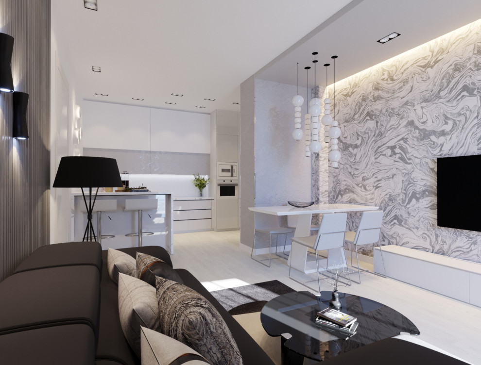 Светлый интерьер в современном стиле