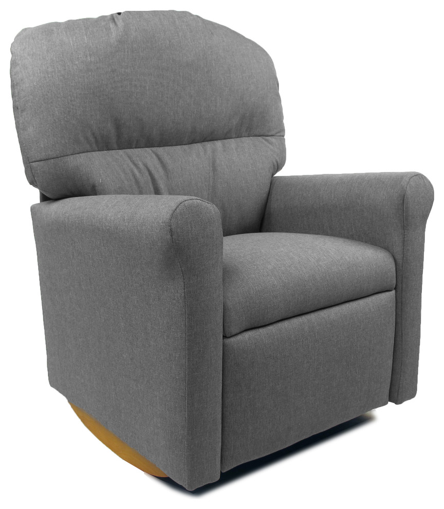 Contemporary Rocker Recliner, Ash Contemporary Kids Chairs by