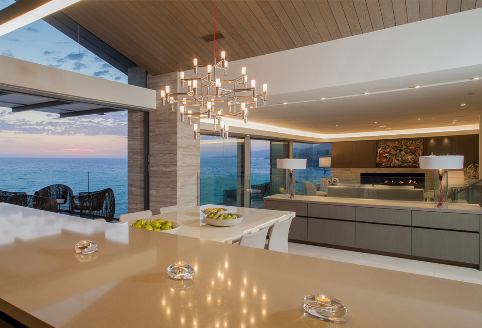 Transitional home design photo in Orange County