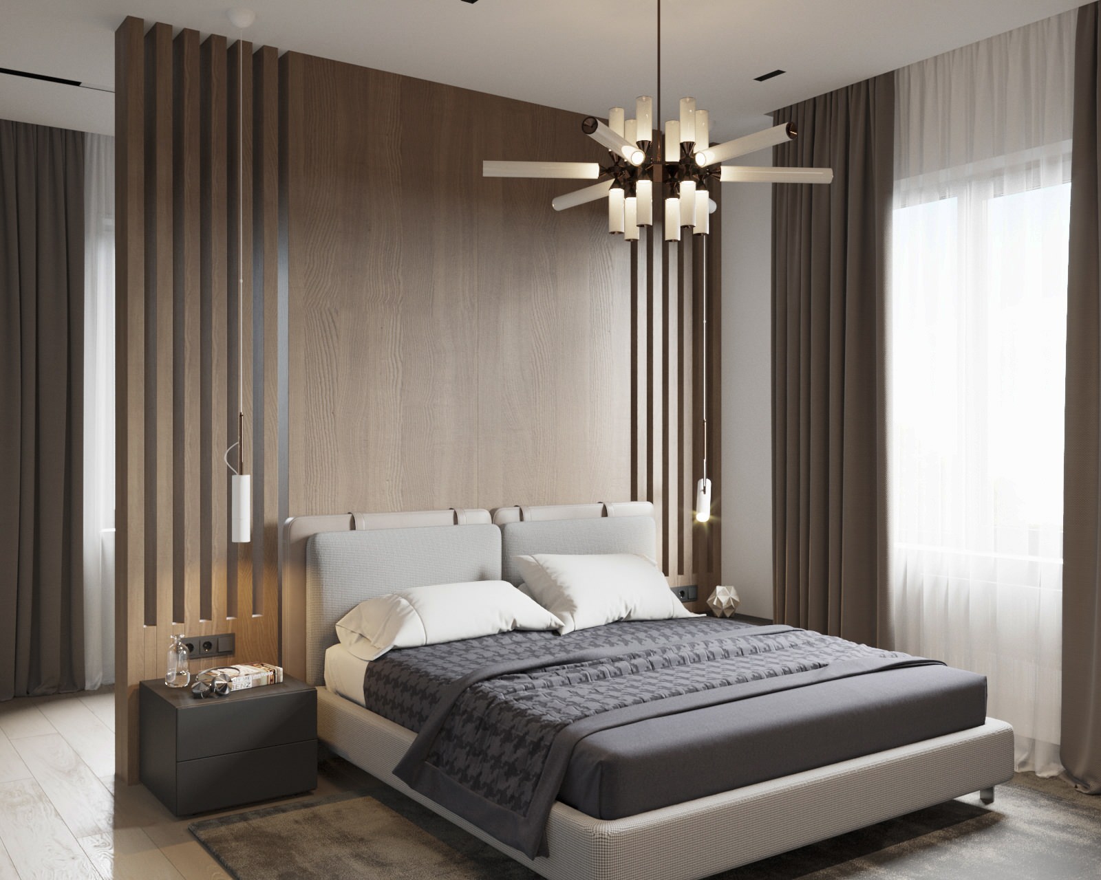 Интерьер спальни частного дома с.Рощино