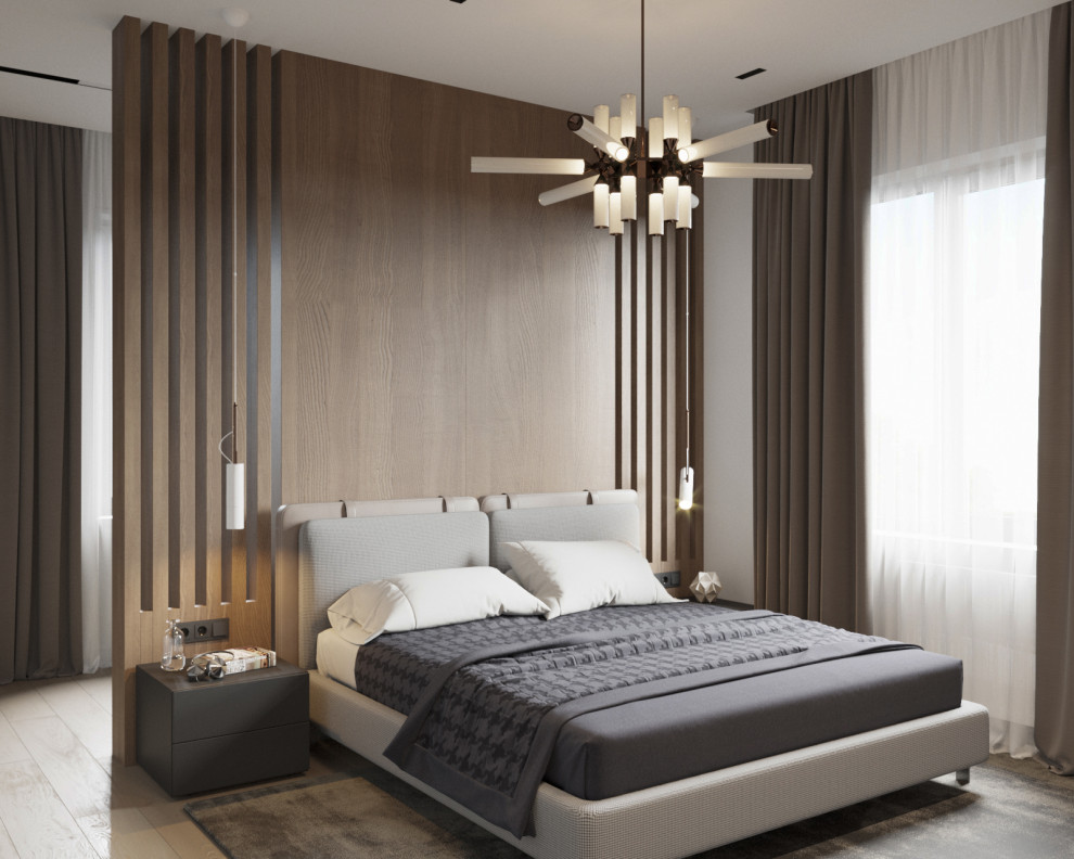 Интерьер спальни частного дома с.Рощино