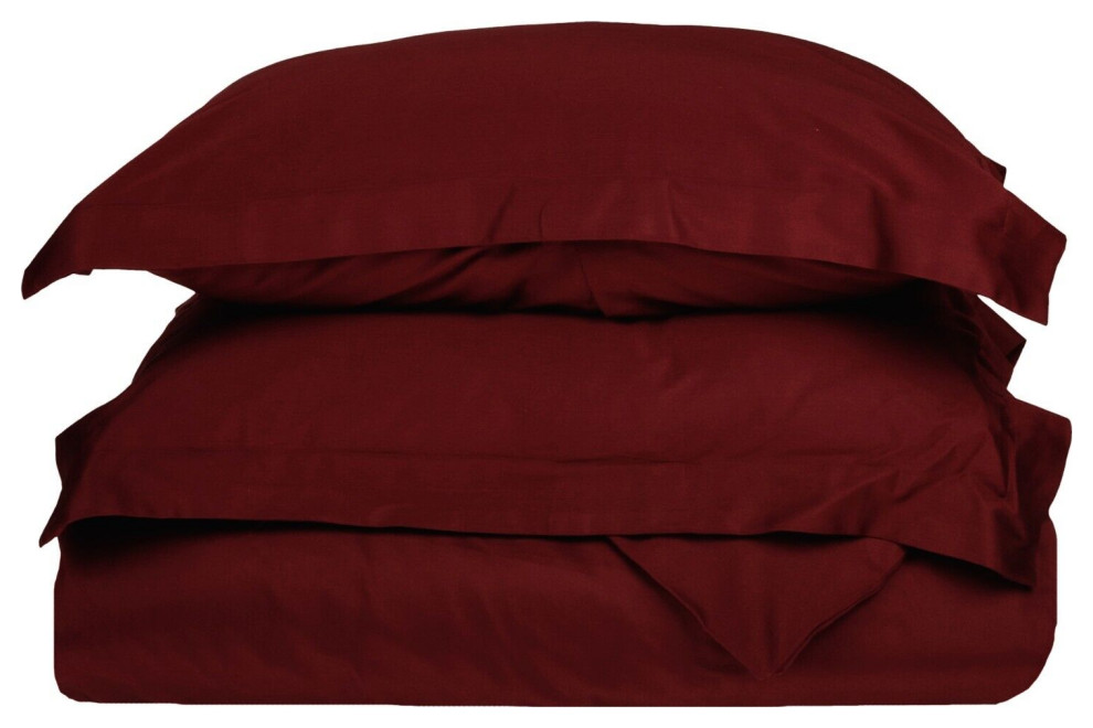 Luxury Egyptian Cotton Duvet Cover Set, Full/Queen Contemporary