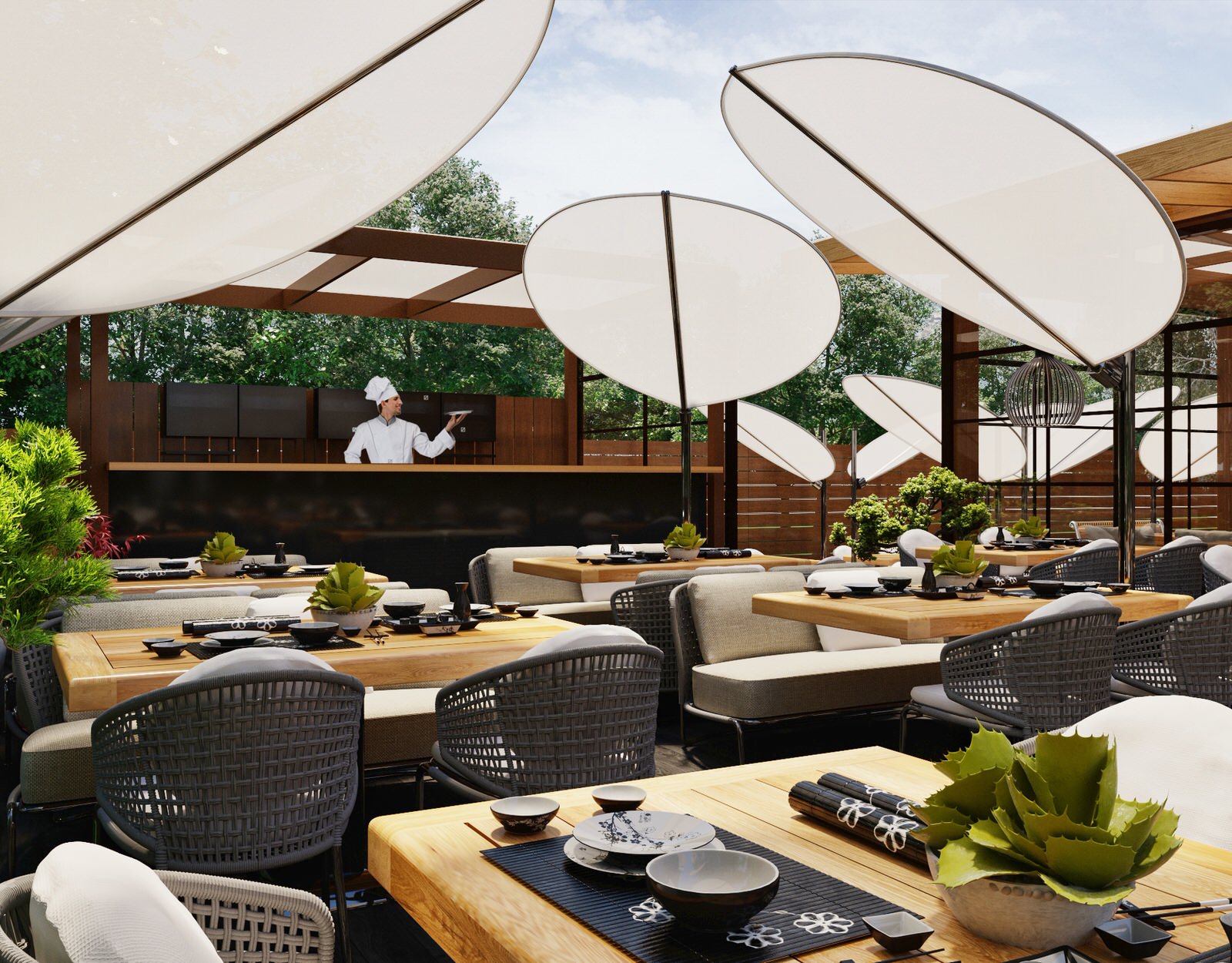 OUTDOOR RESTAURANT «AZUMA»