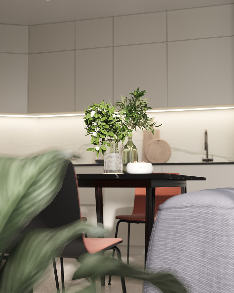 Современный интерьер в ЖК «Znak», Ижевск, 73 кв. м2